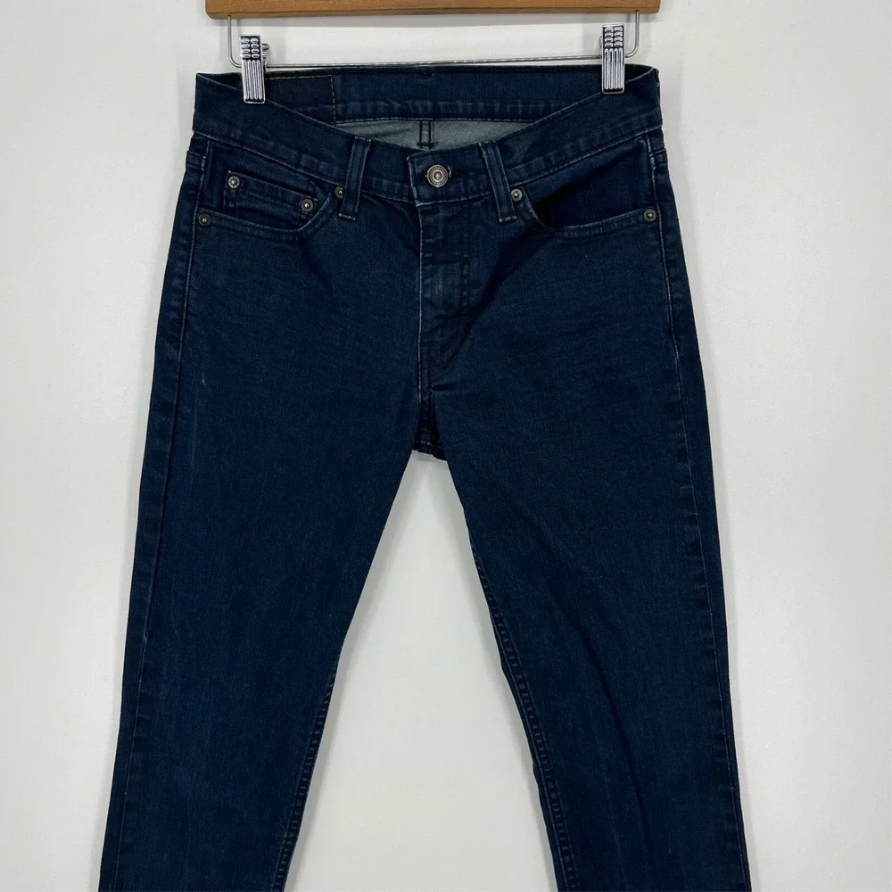 Levis 511 Slim Fit Mens Jeans 29x32 Dark Indigo Wash Stretch Denim 04511-3098